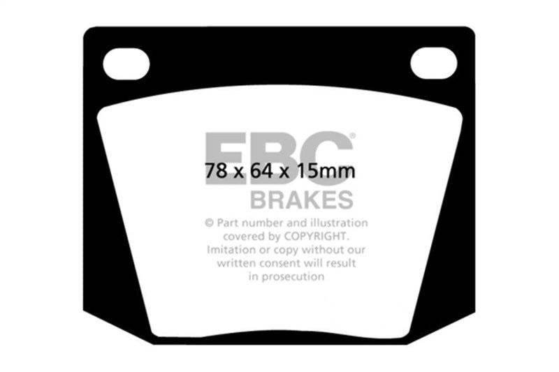 EBC 63-69 Ac Cobra 4.7 Redstuff Front Brake Pads - DP3169C