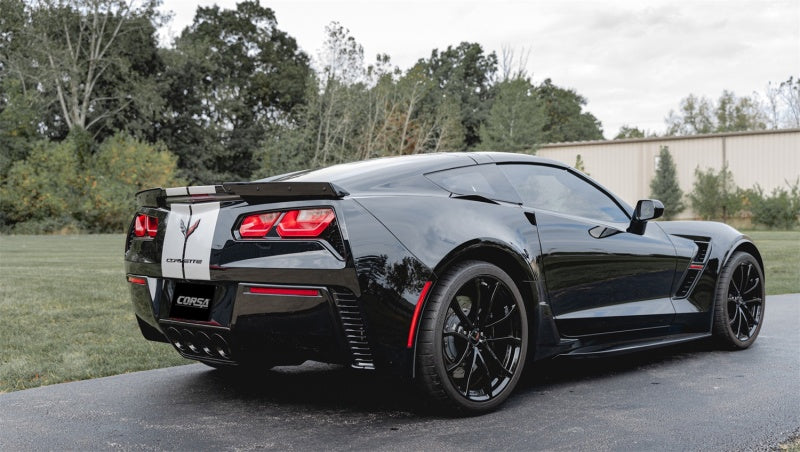 Corsa 2015-2019 Chevrolet Corvette C7 Z06 6.2L 2.75in Xtreme Axle-Back w/ Dual NPP & Quad Black Tips - 14777BLK
