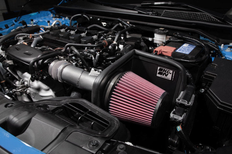 K&N 2022 Honda Civic 1.5L Turbo L4 Silver Typhoon Intake - 69-1509TC