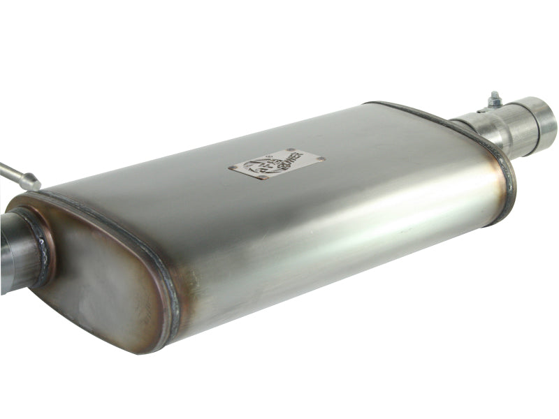 aFe MACHForce XP Exhausts Cat-Back SS-409 EXH Jeep Wrangler TJ 97-06 I6-4.0L HT - 2.5 In. - 49-46223