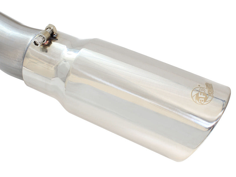 aFe MACHForce XP Exhaust 3in-3.5in SS Single Side Ext CB w/ Polish Tip 99-04 Ford F-250 V8 5.4L/6.8L - 49-43076-P