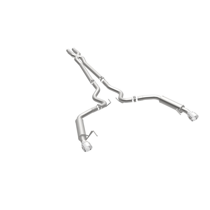MagnaFlow Cat Back, SS, 2.5in, Competition, Dual Split Polished 4.5in Tips 2015 Ford Mustang V6 3.7L - 19099