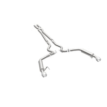 Load image into Gallery viewer, MagnaFlow Cat Back, SS, 2.5in, Competition, Dual Split Polished 4.5in Tips 2015 Ford Mustang V6 3.7L - 19099