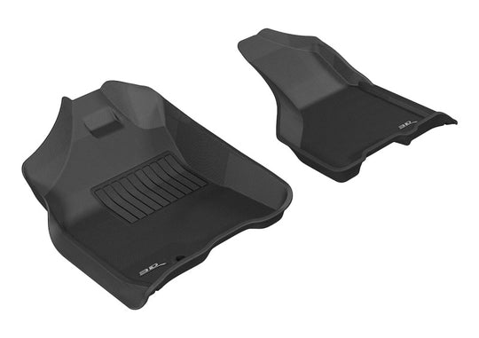 3D MAXpider 2009-2012 Dodge Ram 1500 Crew Cab/2500/3500/Crew Cab Kagu 1st Row Floormat - Black - L1DG01711509