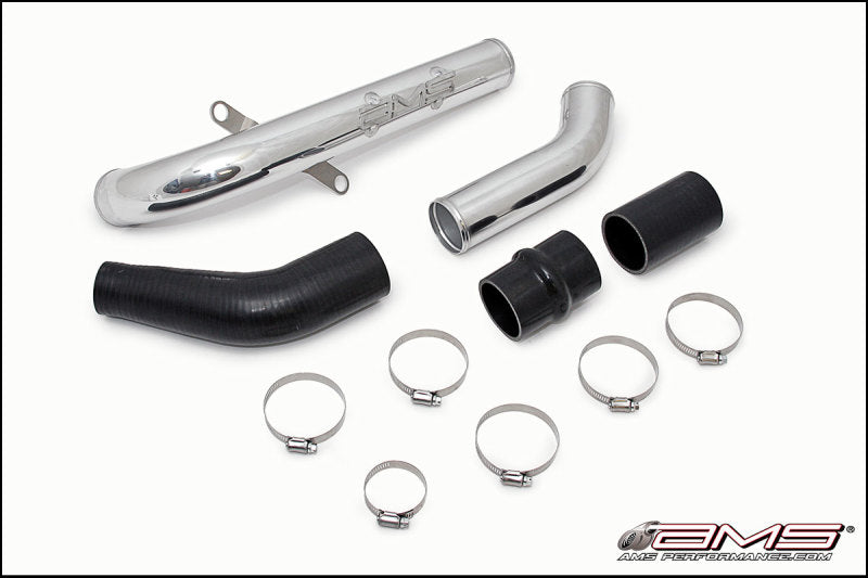 AMS Performance 08-15 Mitsubishi EVO X Upper I/C Pipe - Black Powder Coat - AMS.04.09.0002-2