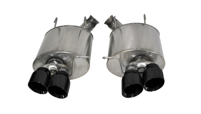 Corsa 2013-2014 Ford Mustang Shelby GT500 5.8L V8 Black Sport Axle-Back Exhaust - 14321BLK