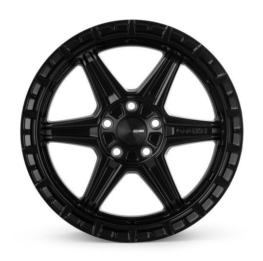 Enkei Trail-Finder OVL 18x8 / 5x108 BP / ET35 / 63.4mm Bore - Matte Black Wheel - 559-880-3135BK