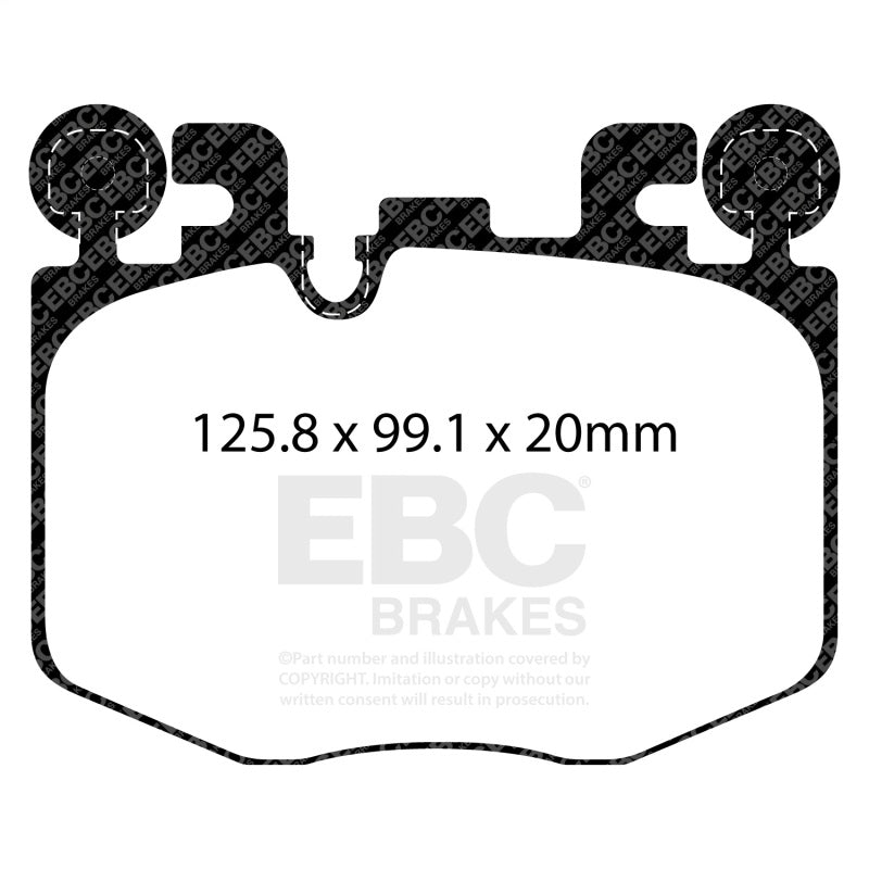 EBC 2022+ Toyota GR Supra 3.0T / 2022+ BMW M240 Coupe Yellowstuff Front Brake Pads - DP42522R