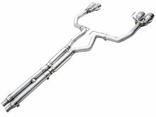 Load image into Gallery viewer, AWE 2024 Ford Mustang Dark Horse S650 RWD Track Edition Cat-Back Exhaust w/ Quad Chrome Silver Tips - 3020-42375