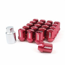 Load image into Gallery viewer, Rays Dura-Nut L32 Straight Type 12x1.50 Lug Nut Set 16 Lug 4 Lock Set - Red - WDURA3212150R