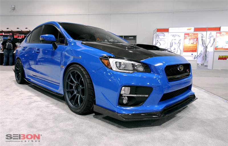 Seibon 2015+ Subaru STI/WRX MB3-Style Carbon Fiber Front Lip - FL15SBIMP-MB3