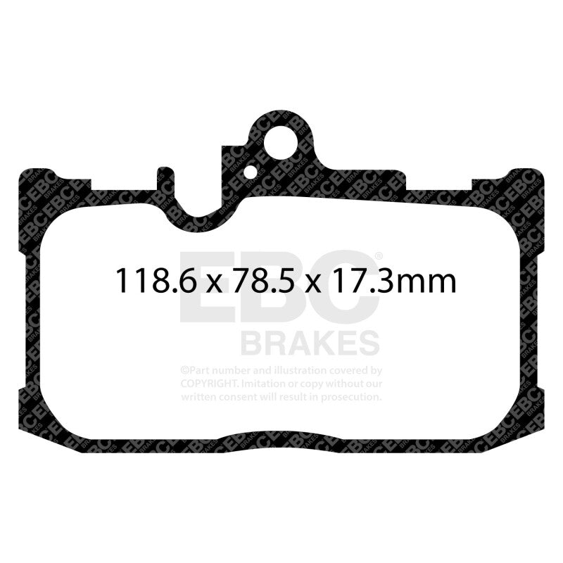 EBC 13+ Lexus GS350 3.5 F-Sport RWD Greenstuff Front Brake Pads - DP23017