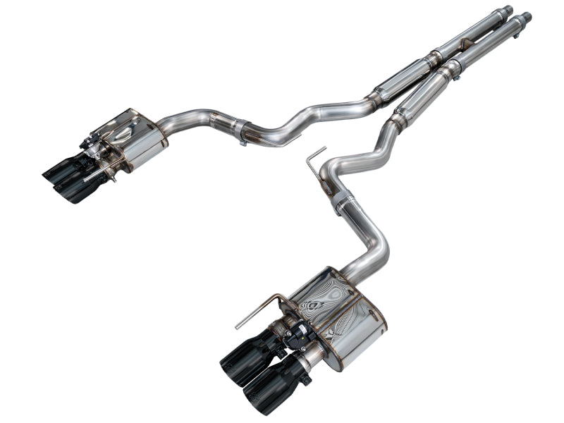 AWE Tuning 18-23 S550 Mustang GT SwitchPath Exhaust - Diamond Black Tips - 3025-43550