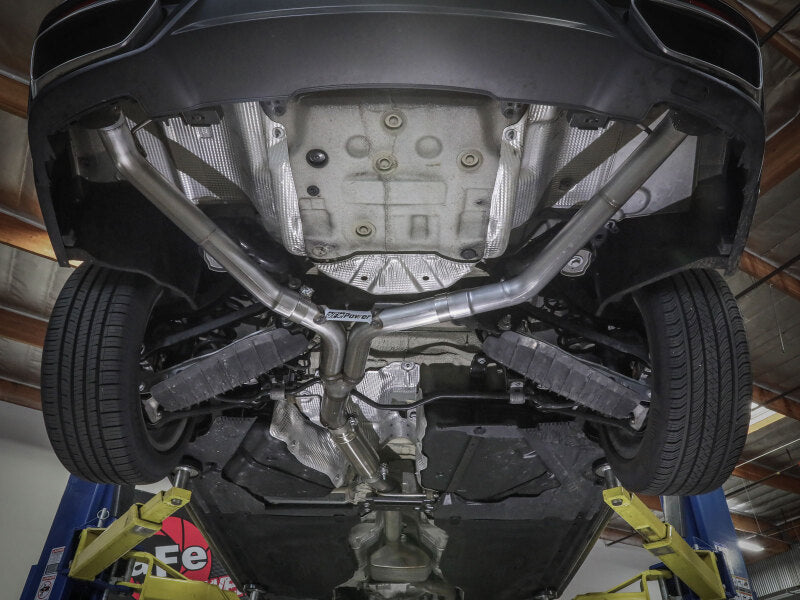 aFe 20-21 Audi A4 L4-2.0L (t) MACH Force-Xp 3in to 2-1/2in Stainless Steel Cat-Back Exhaust System - 49-36446