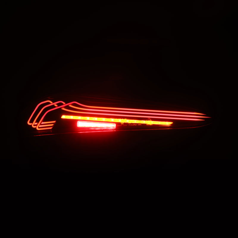 AlphaRex 20-24 Toyota Supra LUXX-Series Laser Style LED Tail Lights Black-Red - 609030