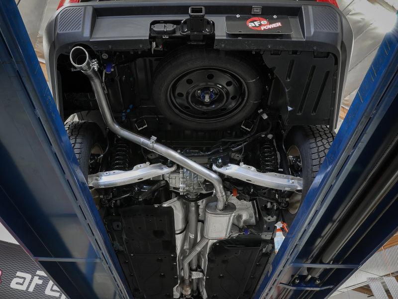 aFe 22-23 Ford Maverick EcoBoost L4 2.0L(t) Vulcan Series 2-1/2in 304 SS Cat-Back w/ Black Tip - 49-33145-B