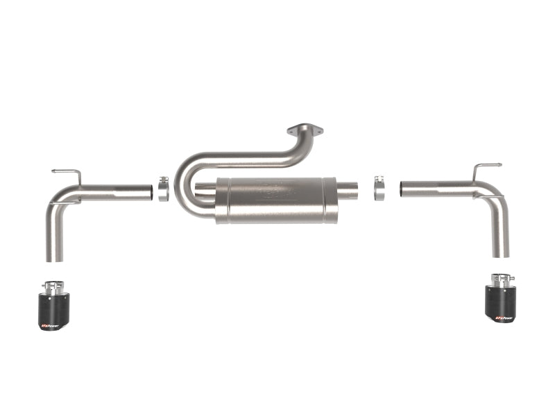 aFe 2023+ Mazda CX-50 Takeda 2.5in 304 SS Axle-Back Exhaust System w/ Carbon Fiber Tips - 49-37036-C