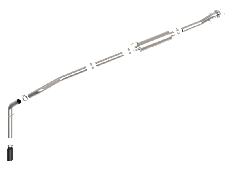 aFe Vulcan Series 3.5in 409 SS Cat-Back Exhaust 13-19 Ford Transit V6 3.5L (TT) w/ Black Tips - 49-33112-B