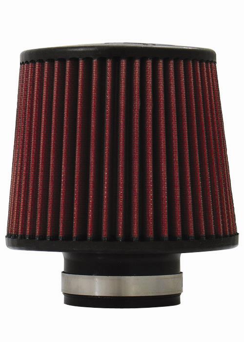 Injen High Performance Air Filter - 2.50 Black Filter 6 Base / 5 Tall / 5 Top - X-1012-BR