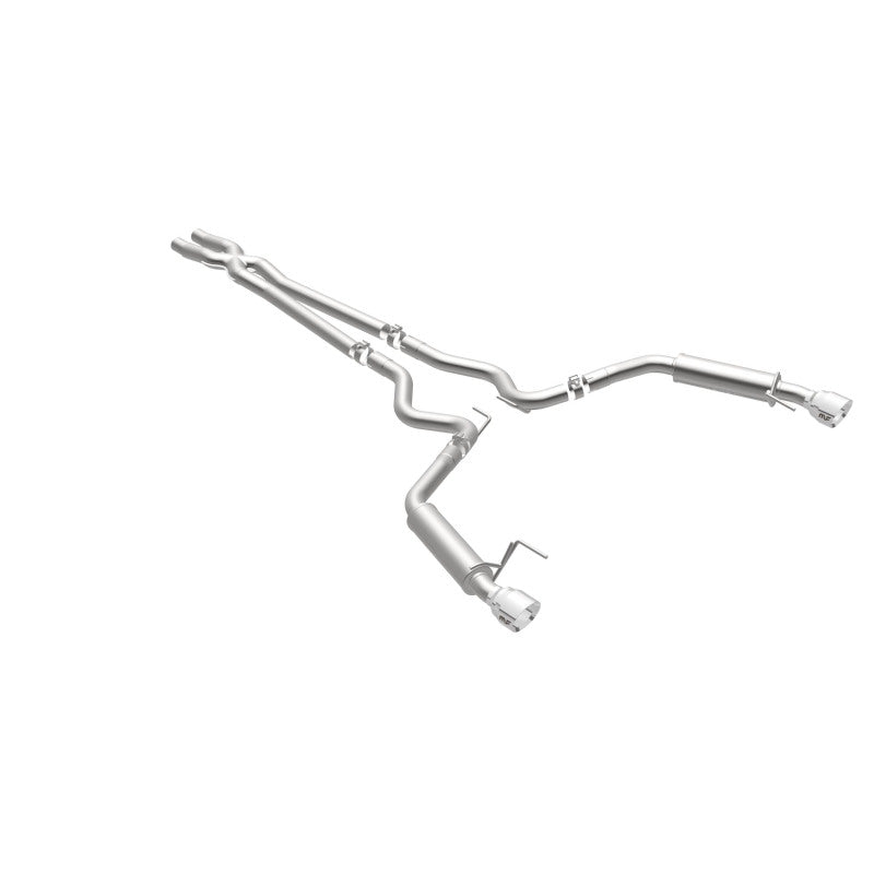 MagnaFlow Cat Back, SS, 2.5in, Competition, Dual Split Polished 4.5in Tips 2015 Ford Mustang V6 3.7L - 19099