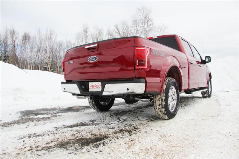 MBRP 2015 Ford F-150 5.0L 3in Cat Back Dual Split Side Exit T409 Exhaust System - S5257409