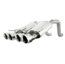 Load image into Gallery viewer, Stainless Works 2006-13 Corvette C6ZO6/ZR1 3in Axleback Chambered Mufflers Quad 4in Rolled Edge Tips - ZO6CBCQUAD