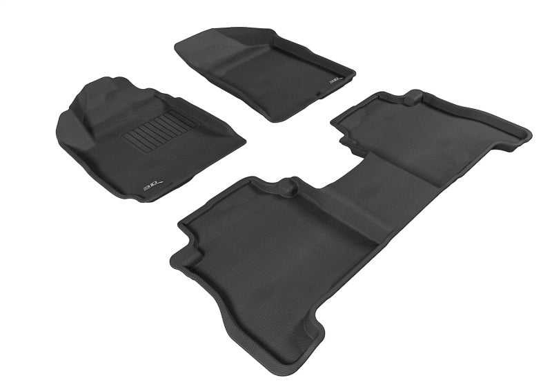 3D MAXpider 10-12 Hyundai Santa Fe Kagu Black Full Set (2 EYELETS) - L1HY04001509
