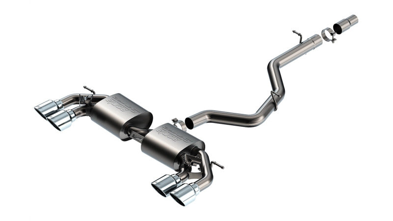 Borla 22-25 Volkswagen Golf R S-type Cat-Back Exhaust - Dual 4.5in Stainless Tips - 141029