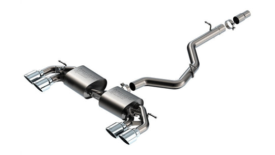 Borla 22-25 Volkswagen Golf R S-type Cat-Back Exhaust - Dual 4.5in Stainless Tips - 141029