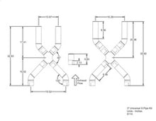 Load image into Gallery viewer, Kooks Universal 3in X-Pipe Kit - 9114S