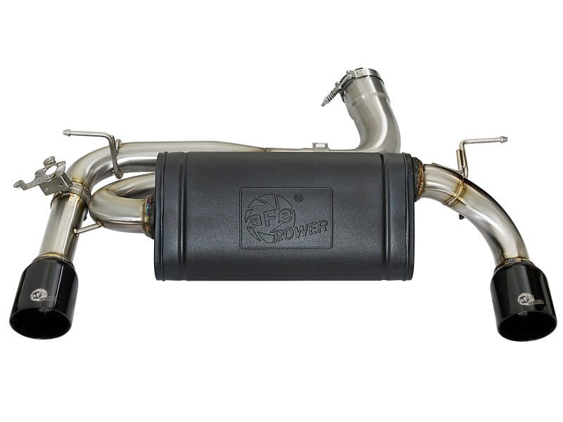 aFe MACHForce XP 16-17 BMW 340i/iX 440i/iX L6-3.0L (t) SS Axle-Back Exhaust w/Black Tip - 49-36335-B
