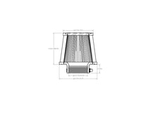 Load image into Gallery viewer, aFe POWER Universal Clamp-On Air Filter w/ D2 Dura-Dry Media - 3in F x 6in B x 4-3/4in T x 5in H - 21-30016V