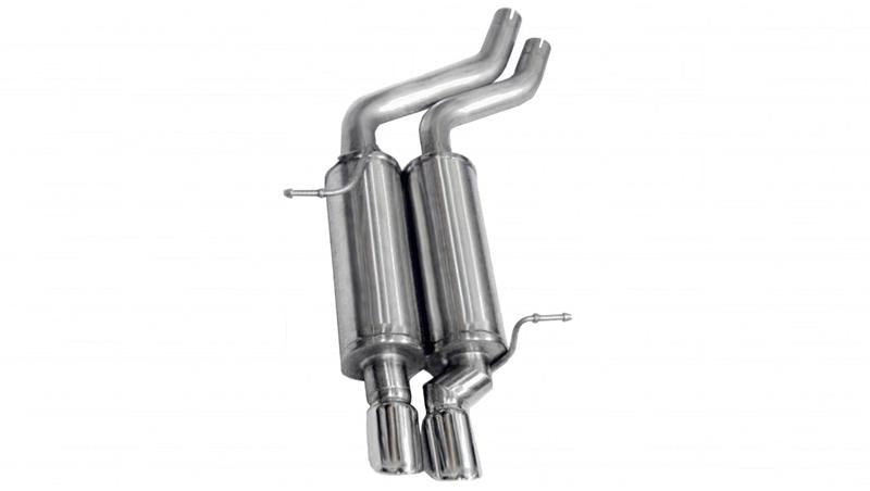 Corsa 2001-2006 BMW 325i/ci Convertible E46 Polished Sport Axle-Back Exhaust - 14559