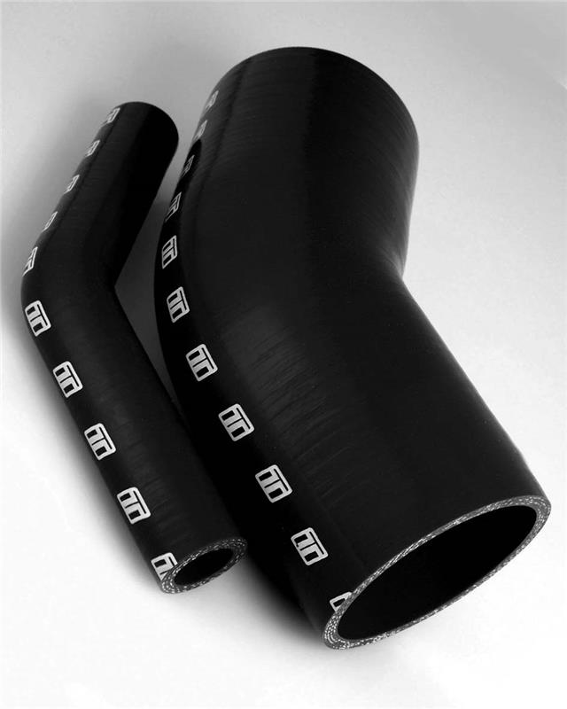 Turbosmart 45 Elbow 3.50 - Black Silicone Hose - TS-HE45350-BK