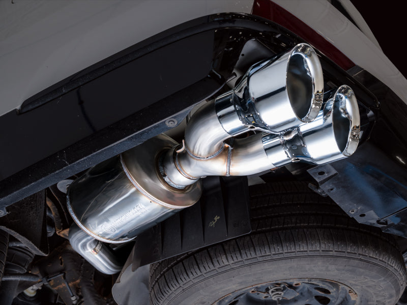 AWE Tuning 2021+ Cadillac Escalade 6.2L 0FG Dual Exit Exhaust System w/ 5in Chrome Silver Tips - 3015-42321