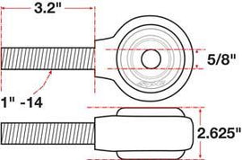 SPC Performance xAxis Rod End Ball Joint