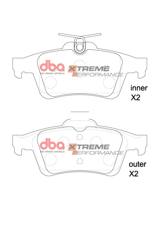 DBA 12-19 Ford Focus ST XP Performance Rear Brake Pads - DB1763XP