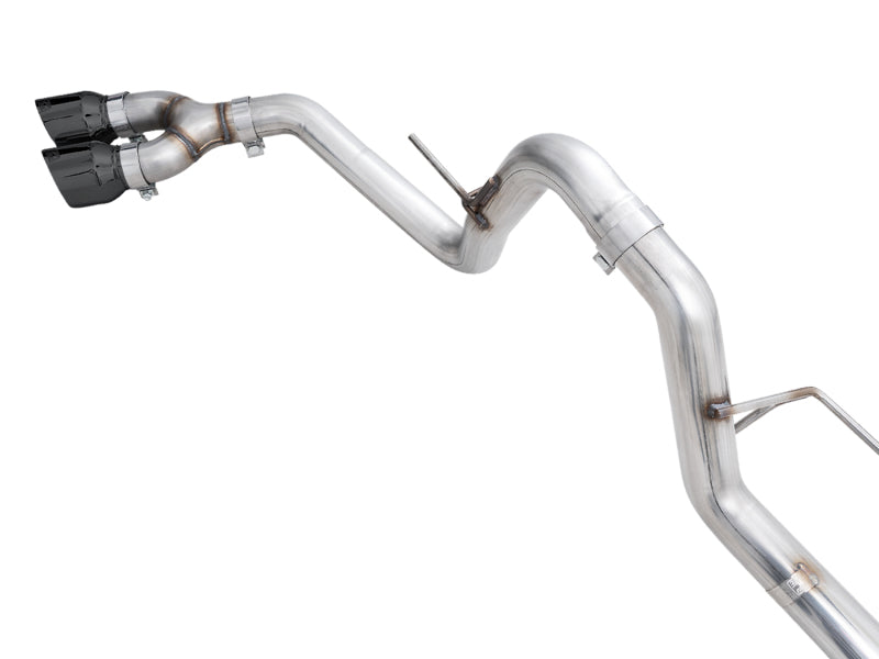AWE 21+ Ford F150 Dual Side Exit Cat-Back Exhaust - 4.5in Diamond Black Tips *For Stock Y-Pipe Only - 3015-23059