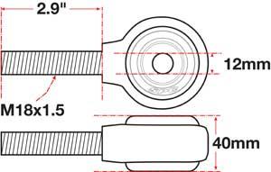 SPC Performance xAxis Rod End Ball Joint - 15754