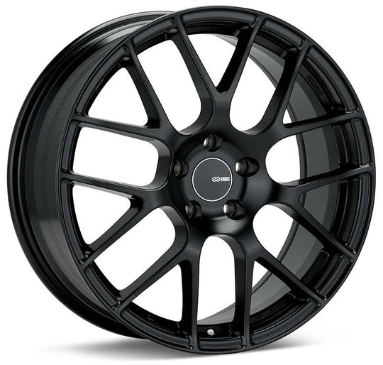Enkei Raijin 19x8.5 50mm Offset 5x114.3 Bolt Pattern 72.6 Hub Bore Black Wheel - 467-985-6550BK
