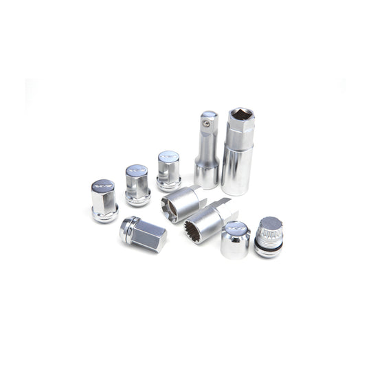 Rays M12x1.50 19mm Hex w/ 2 Piece Double Lock Nut Set - Chrome - W19DL12150C