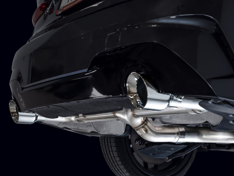 AWE Tuning 19-23 BMW 330i / 21-23 BMW 430i Base G2X Track Edition Axle-Back Exhaust - Chrome Silver - 3020-32429