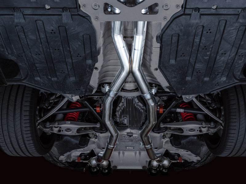 AWE Tuning Track Edition Cat-Back Exhaust for BMW G8X M3/M4 - Diamond Black Tips - 3020-42482