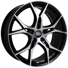 Load image into Gallery viewer, Enkei Vulcan 18X8.0 40mm Offset 5x120 Bolt 72.6mm Bore Black Machined Wheel - 517-880-1240BKM