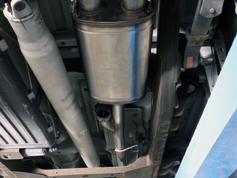 aFe Gemini XV 3in 304SS CB Exhaust w/ Cutout 14-19 GM Trucks 4.3/5.3L w/ Pol Tips - CrewCab/Extended - 49-34132-P