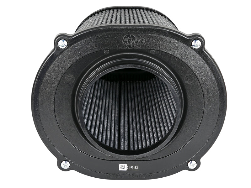 aFe Quantum Pro DRY S Air Filter Inverted Top - 5in Flange x 8in Height - Dry PDS - 21-91132