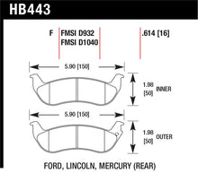 Load image into Gallery viewer, Hawk HPS Street Brake Pads - HB443F.614