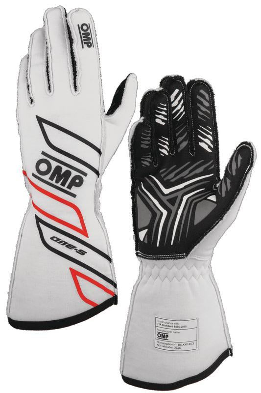 OMP ONE-S GLOVES my2025 FIA 8856-2018 NAVY BLUE / CYAN SZ L - IB0-0778-A01-244-L