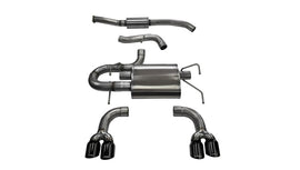 Corsa 2008-2014 Subaru Impreza Hatchback STI 2.5L Turbo Manual Black Sport Cat-Back Exhaust - 14862BLK