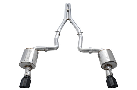 AWE Tuning 2015+ Dodge Charger 6.4L/6.2L Non-Resonated Touring Edition Exhaust - Diamond Blk Tips - 3020-33070